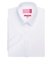 Brook Taverner Ladies Soave Short Sleeve Poplin Shirt