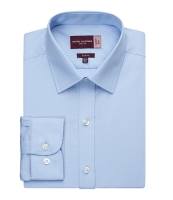 Brook Taverner Alba Long Sleeve Slim Fit Poplin Shirt