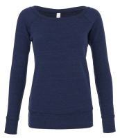Bella Ladies Tri-Blend Sponge Fleece Wide Neck Sweatshirt