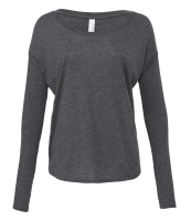 Bella Ladies Flowy 2x1 Long Sleeve T-Shirt