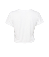 Bella Ladies Flowy Cropped T-Shirt