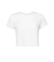 Bella Ladies Flowy Cropped T-Shirt