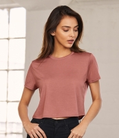 Bella Ladies Flowy Cropped T-Shirt