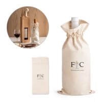 F&C JEROME. 100% cotton bag for bottle 