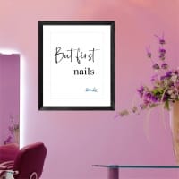 But first nails Framed Print