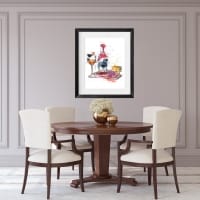 Cheese & Wine Print 