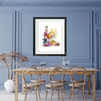 Wine & Cheese Print