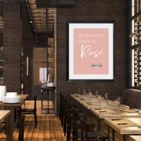 My favourite colour is Rose Framed Print