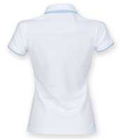 Front Row Ladies Contrast Cotton Piqué Polo Shirt