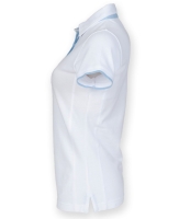 Front Row Ladies Contrast Cotton Piqué Polo Shirt