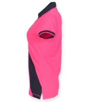 Front Row Ladies Diagonal Stripe Cotton Piqué Polo Shirt