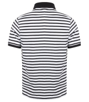 Front Row Striped Jersey Polo Shirt
