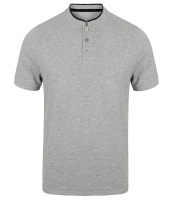 Front Row Stand Collar Stretch Polo Shirt