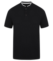 Front Row Stand Collar Stretch Polo Shirt