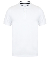Front Row Stand Collar Stretch Polo Shirt