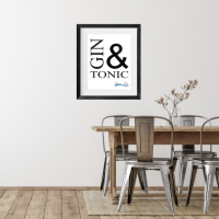 Make mine a Gin & Tonic Framed Print
