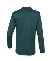 Henbury Unisex Long Sleeve Coolplus® Piqué Polo Shirt