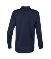 Henbury Unisex Long Sleeve Coolplus® Piqué Polo Shirt