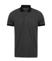 Henbury Contrast Tri-Blend Jersey Polo Shirt