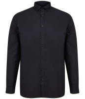Henbury Modern Long Sleeve Classic Fit Oxford Shirt
