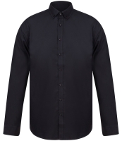 Henbury Modern Long Sleeve Slim Fit Oxford Shirt