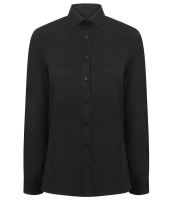Henbury Ladies Modern Long Sleeve Regular Fit Oxford Shirt