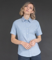 Henbury Ladies Short Sleeve Classic Oxford Shirt