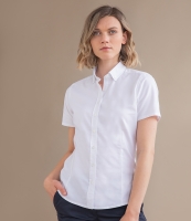 Henbury Ladies Modern Short Sleeve Regular Fit Oxford Shirt