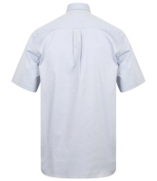 Henbury Short Sleeve Pinpoint Oxford Shirt