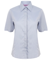 Henbury Ladies Short Sleeve Pinpoint Oxford Shirt