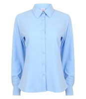Henbury Ladies Long Sleeve Wicking Shirt
