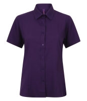 Henbury Ladies Short Sleeve Wicking Shirt