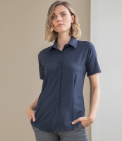Henbury Ladies Short Sleeve Wicking Shirt