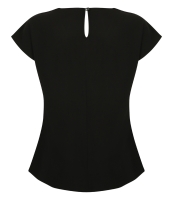 Henbury Ladies Pleat Front Short Sleeve Blouse