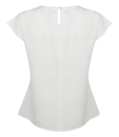 Henbury Ladies Pleat Front Short Sleeve Blouse