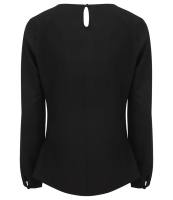 Henbury Ladies Pleat Front Long Sleeve Blouse