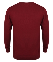 Henbury Lightweight Cotton Acrylic V Neck Sweater