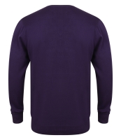 Henbury Lightweight Cotton Acrylic V Neck Sweater