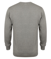 Henbury Lightweight Cotton Acrylic V Neck Sweater