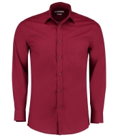 Kustom Kit Long Sleeve Tailored Poplin Shirt