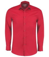 Kustom Kit Long Sleeve Tailored Poplin Shirt