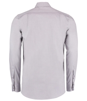 Kustom Kit Premium Contrast Long Sleeve Tailored Oxford Shirt