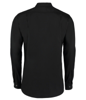 Kustom Kit Premium Long Sleeve Contrast Tailored Oxford Shirt