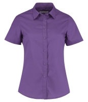 Kustom Kit Ladies Short Sleeve Tailored Poplin Shirt