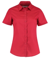Kustom Kit Ladies Short Sleeve Tailored Poplin Shirt