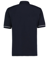 Kustom Kit Button Down Collar Contrast Piqué Polo Shirt