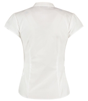 Kustom Kit Ladies Cap Sleeve V Neck Tailored Continental Blouse