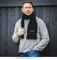 Fine & Country Mens Black Scarf