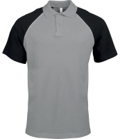 Kariban Baseball Cotton Piqué Polo Shirt