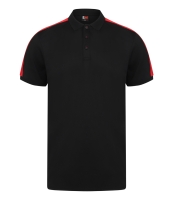 Finden and Hales Unisex Contrast Panel Piqué Polo Shirt
